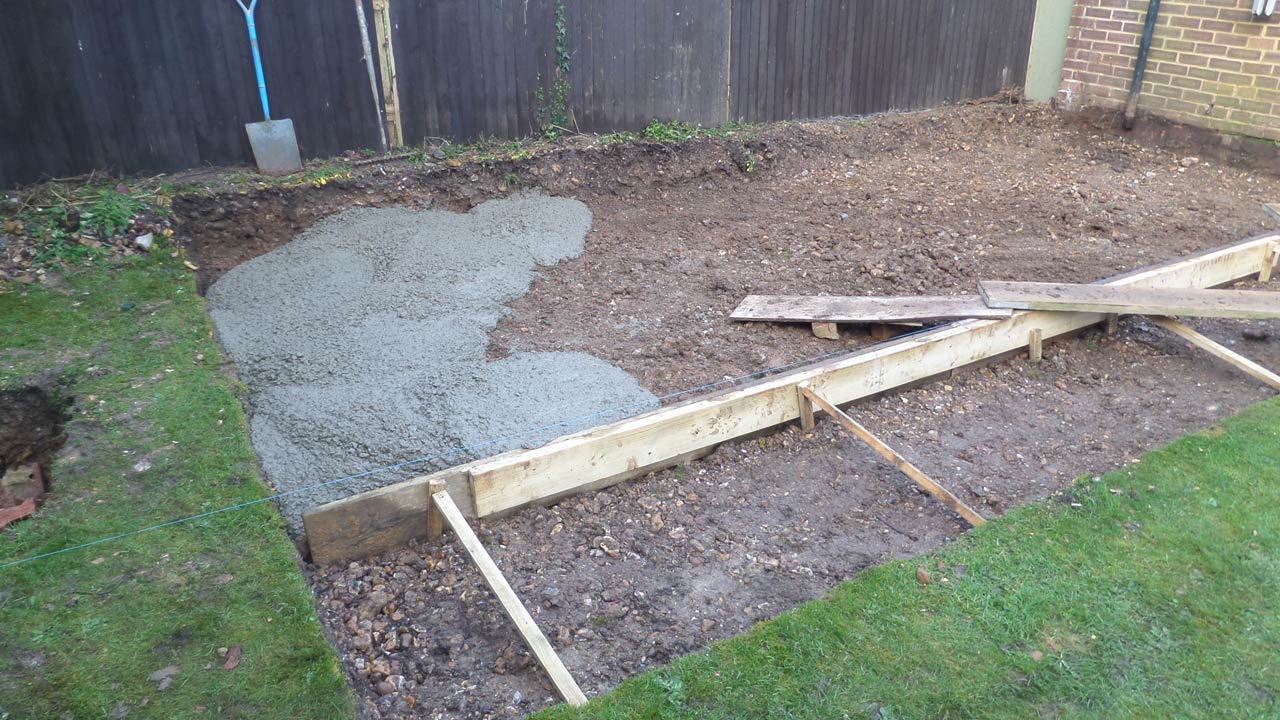 How to lay a concrete shed base - Step by step guide .